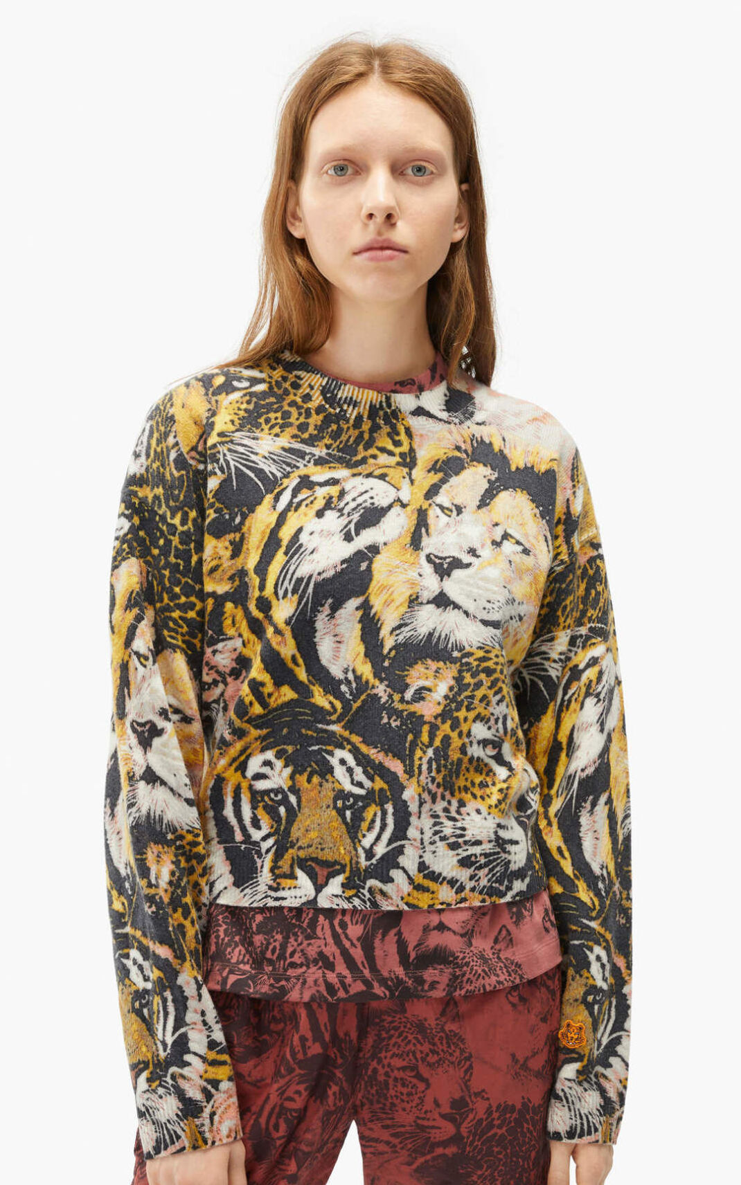 Jerseys Kenzo Wildtigers wool Mujer Multicolor Multicolor - SKU.1976742